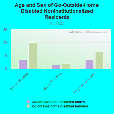 Age and Sex of Go-Outside-Home Disabled Noninstitutionalized Residents