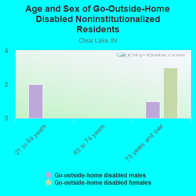 Age and Sex of Go-Outside-Home Disabled Noninstitutionalized Residents