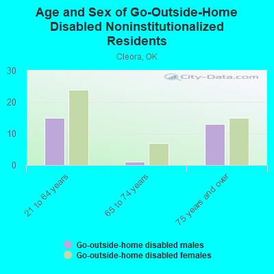 Age and Sex of Go-Outside-Home Disabled Noninstitutionalized Residents