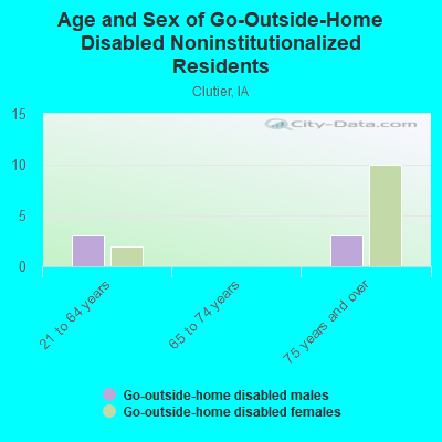 Age and Sex of Go-Outside-Home Disabled Noninstitutionalized Residents