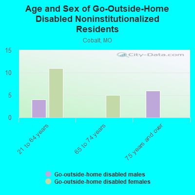 Age and Sex of Go-Outside-Home Disabled Noninstitutionalized Residents