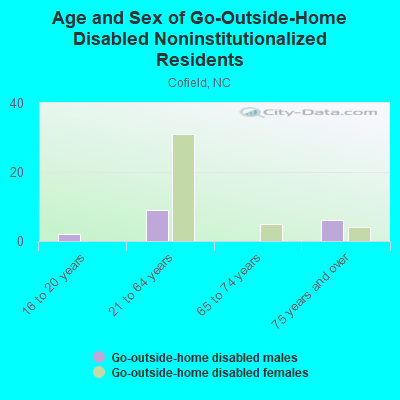 Age and Sex of Go-Outside-Home Disabled Noninstitutionalized Residents