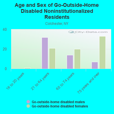 Age and Sex of Go-Outside-Home Disabled Noninstitutionalized Residents