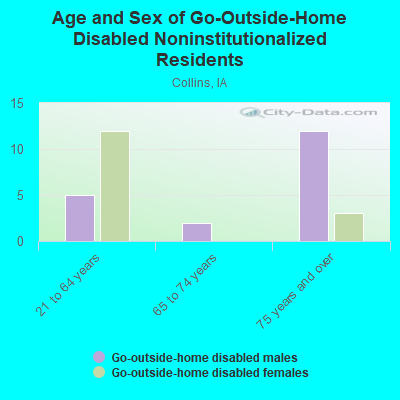 Age and Sex of Go-Outside-Home Disabled Noninstitutionalized Residents