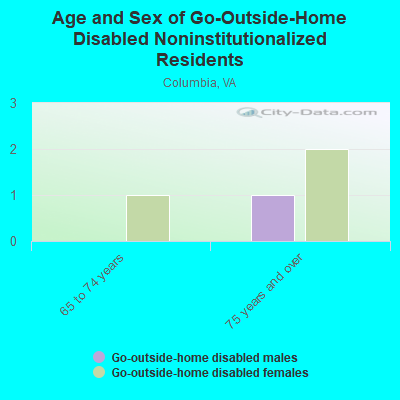 Age and Sex of Go-Outside-Home Disabled Noninstitutionalized Residents