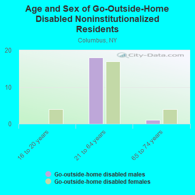 Age and Sex of Go-Outside-Home Disabled Noninstitutionalized Residents