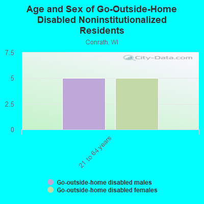 Age and Sex of Go-Outside-Home Disabled Noninstitutionalized Residents