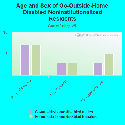 Age and Sex of Go-Outside-Home Disabled Noninstitutionalized Residents