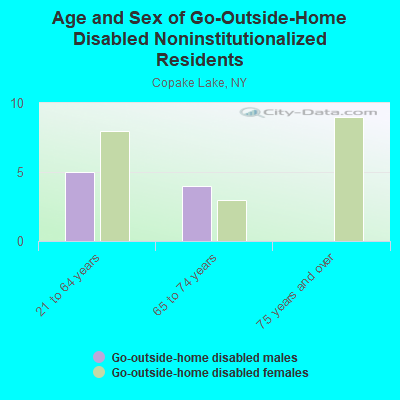 Age and Sex of Go-Outside-Home Disabled Noninstitutionalized Residents