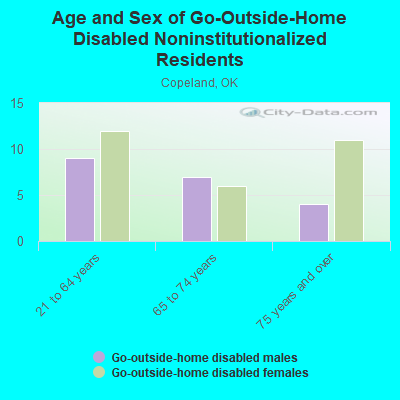 Age and Sex of Go-Outside-Home Disabled Noninstitutionalized Residents