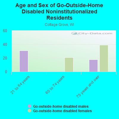 Age and Sex of Go-Outside-Home Disabled Noninstitutionalized Residents