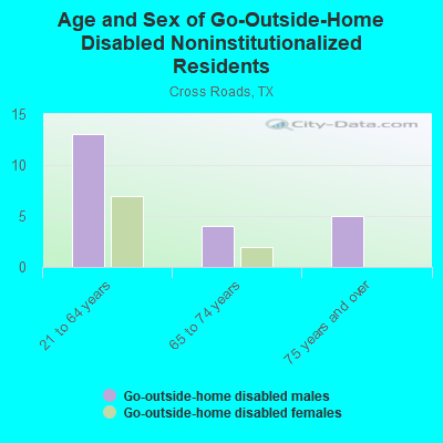 Age and Sex of Go-Outside-Home Disabled Noninstitutionalized Residents