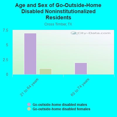 Age and Sex of Go-Outside-Home Disabled Noninstitutionalized Residents