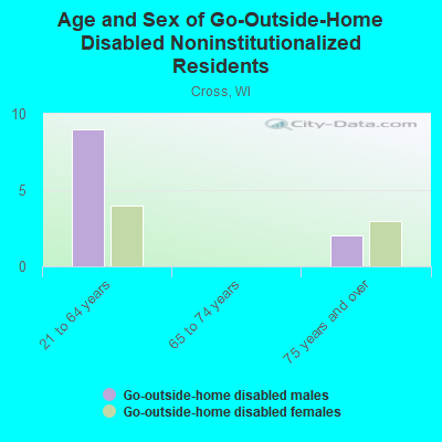 Age and Sex of Go-Outside-Home Disabled Noninstitutionalized Residents