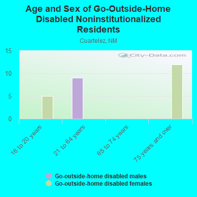 Age and Sex of Go-Outside-Home Disabled Noninstitutionalized Residents