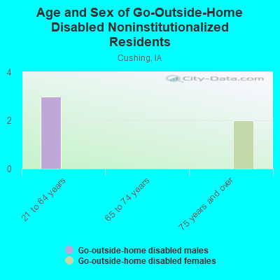 Age and Sex of Go-Outside-Home Disabled Noninstitutionalized Residents