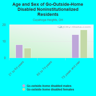 Age and Sex of Go-Outside-Home Disabled Noninstitutionalized Residents