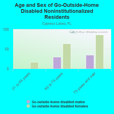 Age and Sex of Go-Outside-Home Disabled Noninstitutionalized Residents