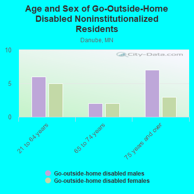 Age and Sex of Go-Outside-Home Disabled Noninstitutionalized Residents