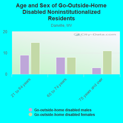 Age and Sex of Go-Outside-Home Disabled Noninstitutionalized Residents