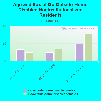 Age and Sex of Go-Outside-Home Disabled Noninstitutionalized Residents