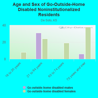 Age and Sex of Go-Outside-Home Disabled Noninstitutionalized Residents