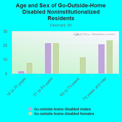 Age and Sex of Go-Outside-Home Disabled Noninstitutionalized Residents