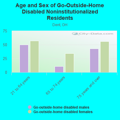 Age and Sex of Go-Outside-Home Disabled Noninstitutionalized Residents