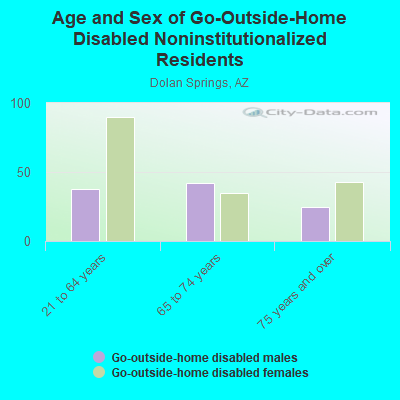 Age and Sex of Go-Outside-Home Disabled Noninstitutionalized Residents