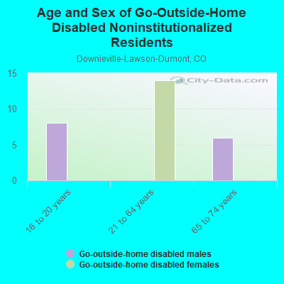 Age and Sex of Go-Outside-Home Disabled Noninstitutionalized Residents