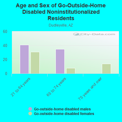 Age and Sex of Go-Outside-Home Disabled Noninstitutionalized Residents