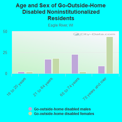 Age and Sex of Go-Outside-Home Disabled Noninstitutionalized Residents