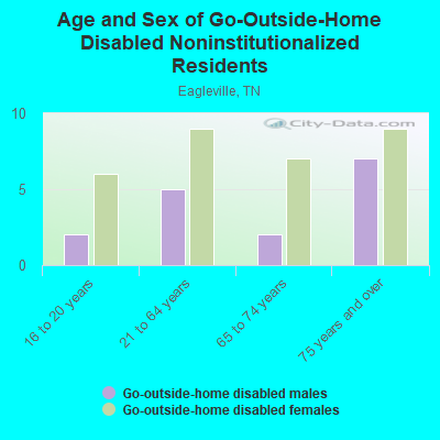 Age and Sex of Go-Outside-Home Disabled Noninstitutionalized Residents