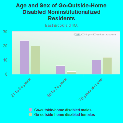 Age and Sex of Go-Outside-Home Disabled Noninstitutionalized Residents