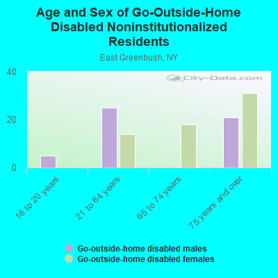 Age and Sex of Go-Outside-Home Disabled Noninstitutionalized Residents