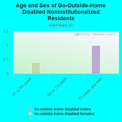 Age and Sex of Go-Outside-Home Disabled Noninstitutionalized Residents