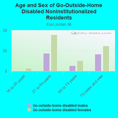 Age and Sex of Go-Outside-Home Disabled Noninstitutionalized Residents