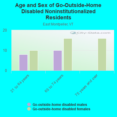 Age and Sex of Go-Outside-Home Disabled Noninstitutionalized Residents