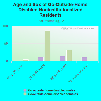 Age and Sex of Go-Outside-Home Disabled Noninstitutionalized Residents