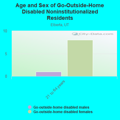 Age and Sex of Go-Outside-Home Disabled Noninstitutionalized Residents