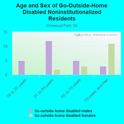 Age and Sex of Go-Outside-Home Disabled Noninstitutionalized Residents