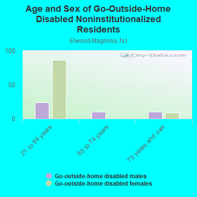 Age and Sex of Go-Outside-Home Disabled Noninstitutionalized Residents