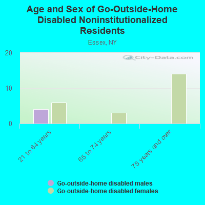 Age and Sex of Go-Outside-Home Disabled Noninstitutionalized Residents