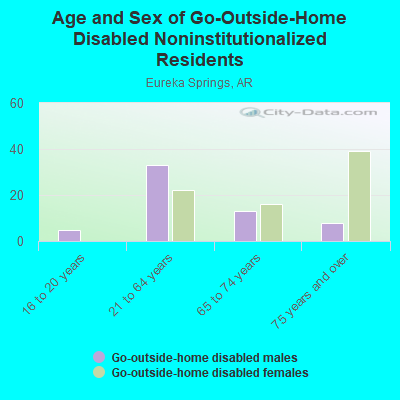 Age and Sex of Go-Outside-Home Disabled Noninstitutionalized Residents