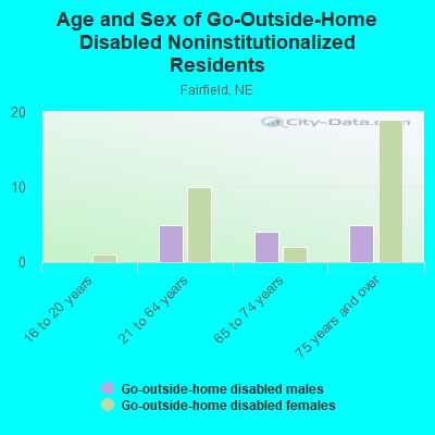 Age and Sex of Go-Outside-Home Disabled Noninstitutionalized Residents