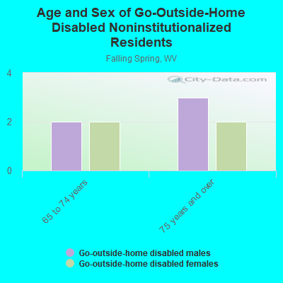 Age and Sex of Go-Outside-Home Disabled Noninstitutionalized Residents