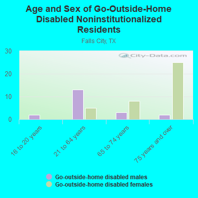 Age and Sex of Go-Outside-Home Disabled Noninstitutionalized Residents