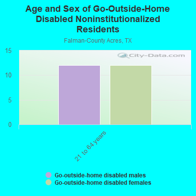 Age and Sex of Go-Outside-Home Disabled Noninstitutionalized Residents