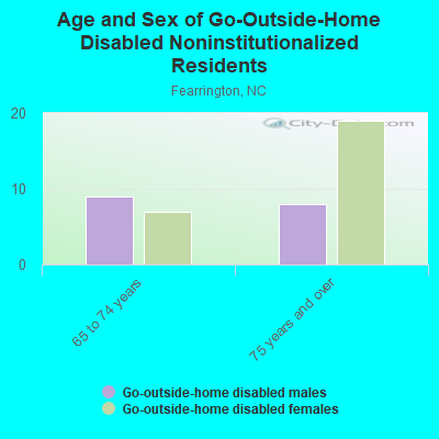 Age and Sex of Go-Outside-Home Disabled Noninstitutionalized Residents