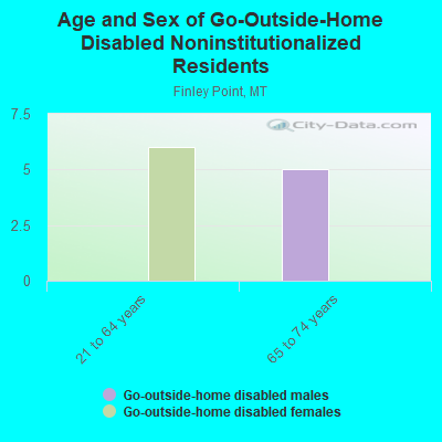 Age and Sex of Go-Outside-Home Disabled Noninstitutionalized Residents